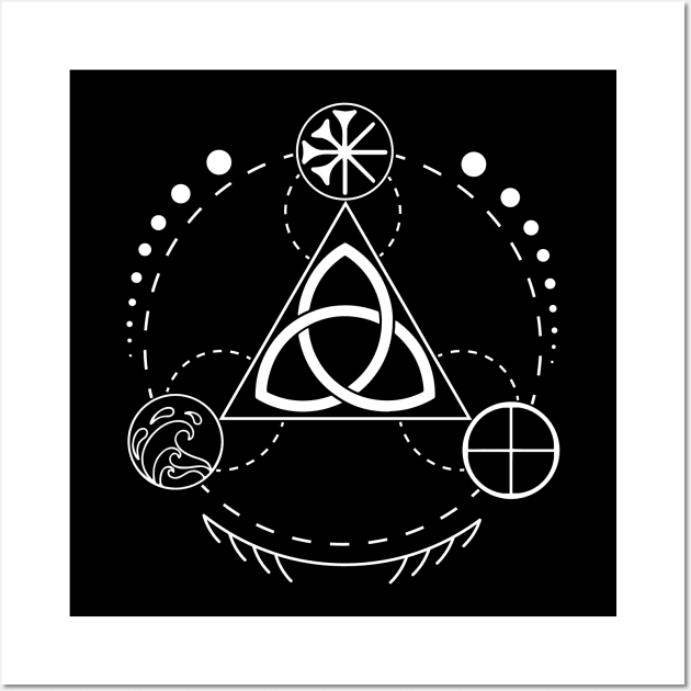 Triquetra - Earth, Sea & Sky Wall Art by CelestialStudio